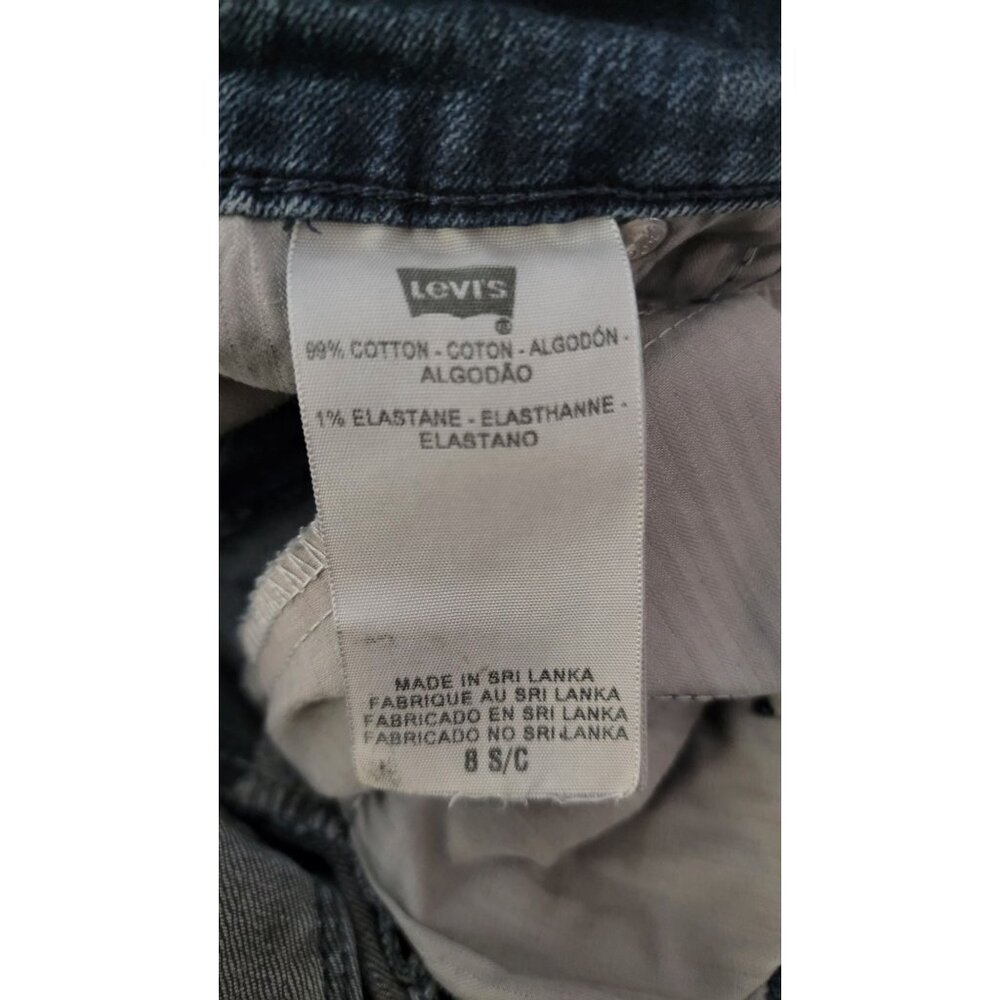 Levis Womens Bootcut Denim Jeans Size 5 Distressed Hem - Picture 8 of 9